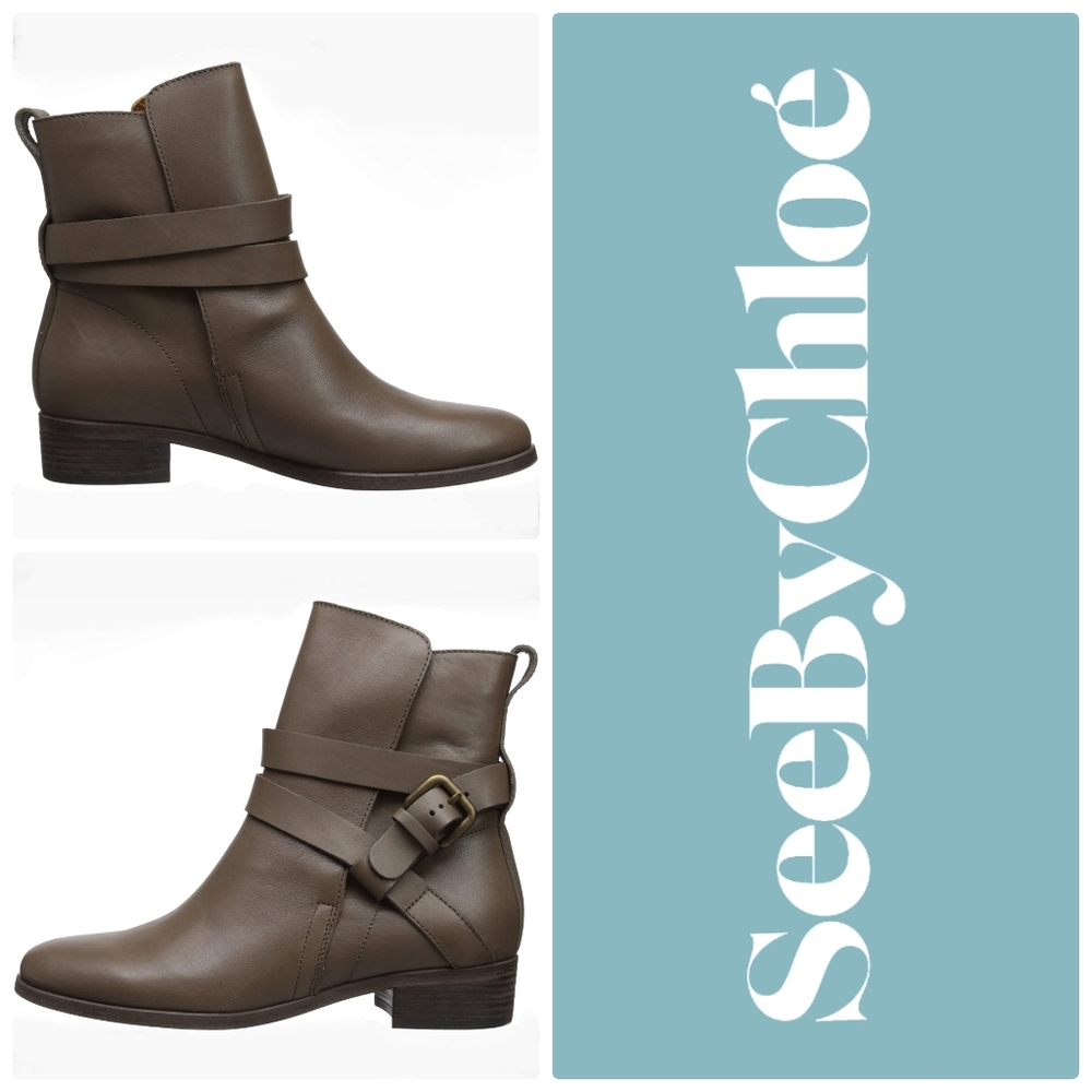 See by Chloe Women's Crisscross Boot Sz 8.5